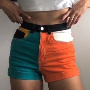 American Apparel block color shorts